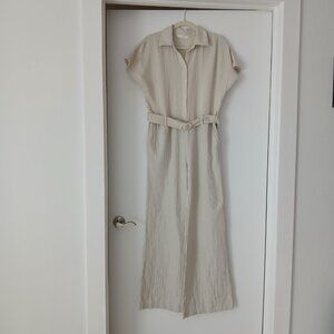 MANGO Belt Long Jumpsuit